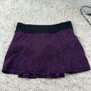 Lululemon Circuit Breaker Skirt Aurora Black and Purple